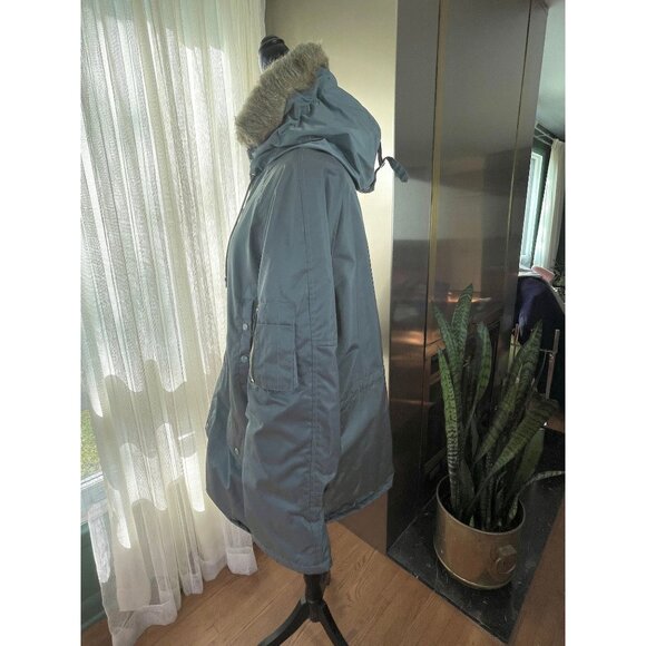 Vintage 1970s Sears Men's parka, grey hooded sportswear winter jacket, XL - Picture 3 of 10